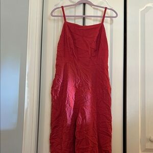 Vibrant Red Pantsuit Jumper